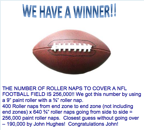 WE HAVE A WINNER!